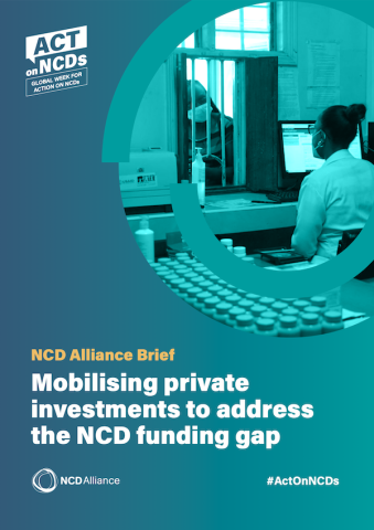 Mobilising private investments to address the NCD funding gap brief cover