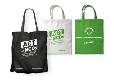 Community Engagement 2021 merchandising: totebags